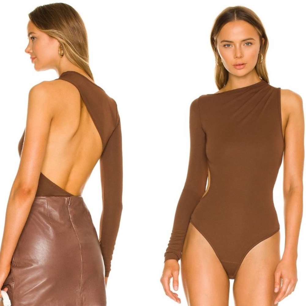 Song of Style | NWOT Foley Bodysuit in Chocolate Brown Size M